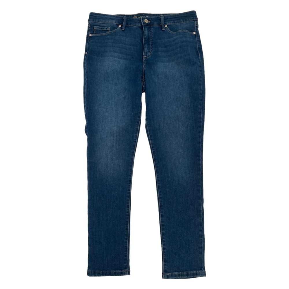 Anne Klein Mid Rise Skinny Denim Jeans Size 31 Women’s